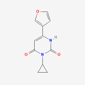 3-Cyclopropyl-6-(furan-3-yl)-1,2,3,4-tetrahydropyrimidine-2,4-dione