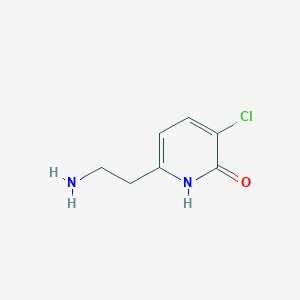 6-(2-Aminoethyl)-3-chloropyridin-2-OL