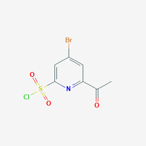 6-Acetyl-4-bromopyridine-2-sulfonyl chloride