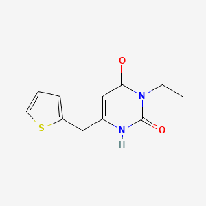 3-Ethyl-6-[(thiophen-2-yl)methyl]-1,2,3,4-tetrahydropyrimidine-2,4-dione