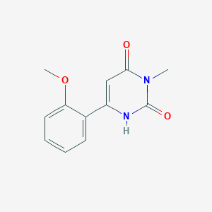 molecular formula C12H12N2O3 B1484294 6-(2-Methoxyphenyl)-3-methyl-1,2,3,4-tetrahydropyrimidine-2,4-dione CAS No. 2098140-59-9
