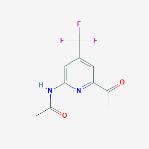 N-(6-Acetyl-4-(trifluoromethyl)pyridin-2-yl)acetamide