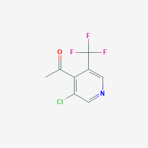 1-[3-Chloro-5-(trifluoromethyl)pyridin-4-YL]ethanone