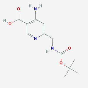 4-Amino-6-(((tert-butoxycarbonyl)amino)methyl)nicotinic acid