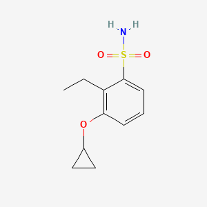 molecular formula C11H15NO3S B14842978 3-Cyclopropoxy-2-ethylbenzenesulfonamide 