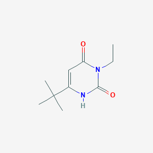 molecular formula C10H16N2O2 B1484300 6-Tert-butyl-3-ethyl-1,2,3,4-tetrahydropyrimidine-2,4-dione CAS No. 2098142-04-0