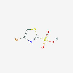 molecular formula C3H2BrNO3S2 B14843007 4-Bromothiazole-2-sulfonic acid 