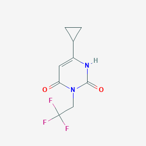 6-Cyclopropyl-3-(2,2,2-trifluoroethyl)-1,2,3,4-tetrahydropyrimidine-2,4-dione