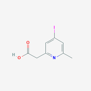 molecular formula C8H8INO2 B14843021 (4-Iodo-6-methylpyridin-2-YL)acetic acid 