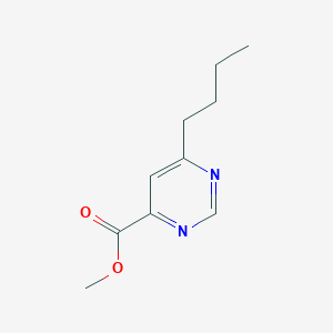 molecular formula C10H14N2O2 B1484304 Methyl 6-butylpyrimidine-4-carboxylate CAS No. 2097998-69-9