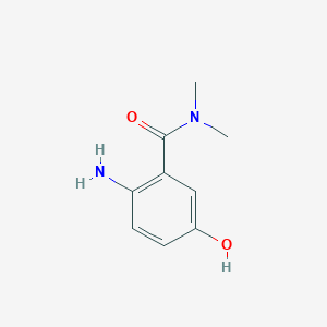 molecular formula C9H12N2O2 B14843075 2-Amino-5-hydroxy-N,N-dimethylbenzamide 