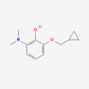 2-(Cyclopropylmethoxy)-6-(dimethylamino)phenol