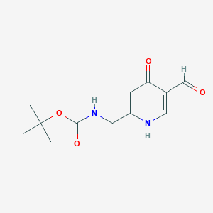 Tert-butyl (5-formyl-4-hydroxypyridin-2-YL)methylcarbamate