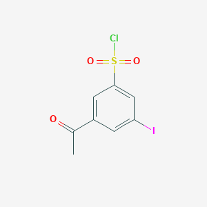 3-Acetyl-5-iodobenzenesulfonyl chloride