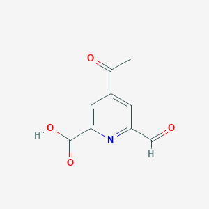 4-Acetyl-6-formylpyridine-2-carboxylic acid