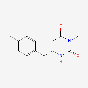 3-Methyl-6-[(4-methylphenyl)methyl]-1,2,3,4-tetrahydropyrimidine-2,4-dione