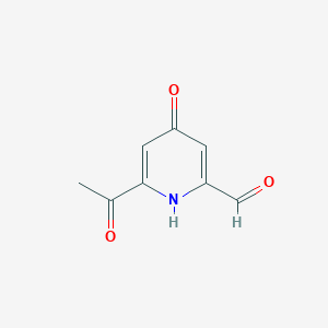 6-Acetyl-4-hydroxypyridine-2-carbaldehyde