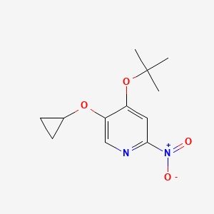 4-Tert-butoxy-5-cyclopropoxy-2-nitropyridine