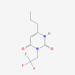 6-Propyl-3-(2,2,2-trifluoroethyl)-1,2,3,4-tetrahydropyrimidine-2,4-dione
