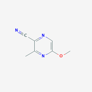 molecular formula C7H7N3O B14843145 5-Methoxy-3-methylpyrazine-2-carbonitrile 