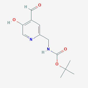 Tert-butyl (4-formyl-5-hydroxypyridin-2-YL)methylcarbamate