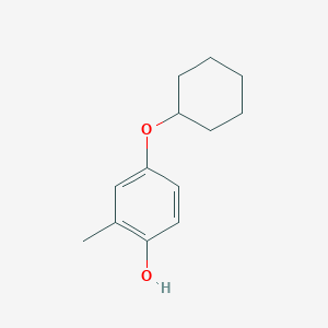 molecular formula C13H18O2 B14843210 4-(Cyclohexyloxy)-2-methylphenol 