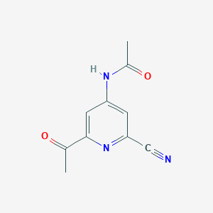 N-(2-Acetyl-6-cyanopyridin-4-YL)acetamide