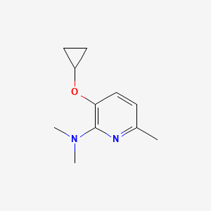 molecular formula C11H16N2O B14843217 3-Cyclopropoxy-N,N,6-trimethylpyridin-2-amine 