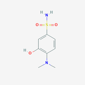 molecular formula C8H12N2O3S B14843218 4-(Dimethylamino)-3-hydroxybenzenesulfonamide 