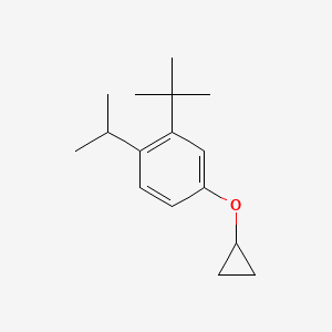 molecular formula C16H24O B14843232 2-Tert-butyl-4-cyclopropoxy-1-isopropylbenzene 