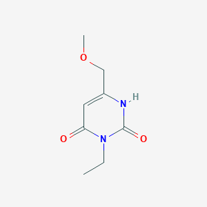 molecular formula C8H12N2O3 B1484325 3-Ethyl-6-(methoxymethyl)-1,2,3,4-tetrahydropyrimidine-2,4-dione CAS No. 2097997-35-6