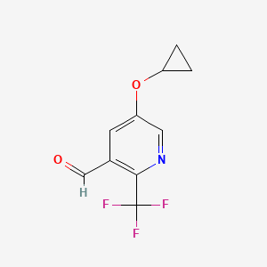 5-Cyclopropoxy-2-(trifluoromethyl)nicotinaldehyde