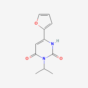 6-(Furan-2-yl)-3-(propan-2-yl)-1,2,3,4-tetrahydropyrimidine-2,4-dione