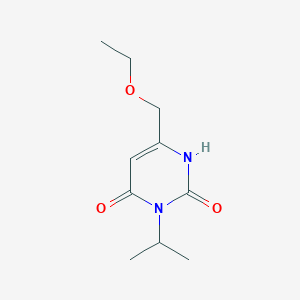 molecular formula C10H16N2O3 B1484330 6-(Ethoxymethyl)-3-(propan-2-yl)-1,2,3,4-tetrahydropyrimidine-2,4-dione CAS No. 2098075-66-0