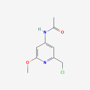 N-(2-(Chloromethyl)-6-methoxypyridin-4-yl)acetamide