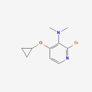 2-Bromo-4-cyclopropoxy-N,N-dimethylpyridin-3-amine