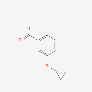 2-Tert-butyl-5-cyclopropoxybenzaldehyde