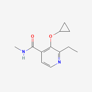 molecular formula C12H16N2O2 B14843368 3-Cyclopropoxy-2-ethyl-N-methylisonicotinamide 