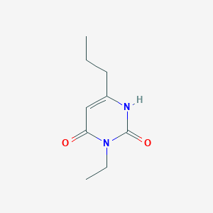 molecular formula C9H14N2O2 B1484337 3-乙基-6-丙基-1,2,3,4-四氢嘧啶-2,4-二酮 CAS No. 137016-48-9