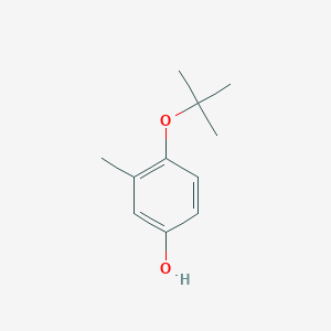 molecular formula C11H16O2 B14843376 4-(Tert-butoxy)-3-methylphenol 