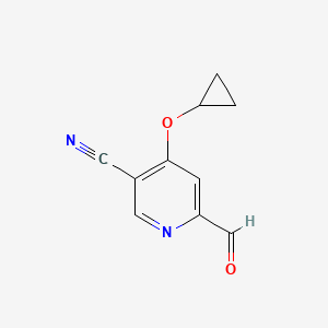 4-Cyclopropoxy-6-formylnicotinonitrile