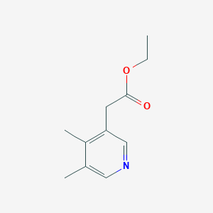 molecular formula C11H15NO2 B14843390 Ethyl (4,5-dimethylpyridin-3-YL)acetate 