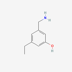 3-(Aminomethyl)-5-ethylphenol