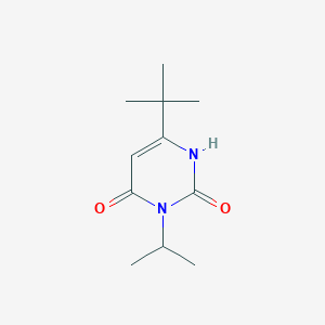 molecular formula C11H18N2O2 B1484342 6-Tert-butyl-3-(propan-2-yl)-1,2,3,4-tetrahydropyrimidine-2,4-dione CAS No. 2097956-97-1