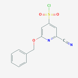 2-(Benzyloxy)-6-cyanopyridine-4-sulfonyl chloride