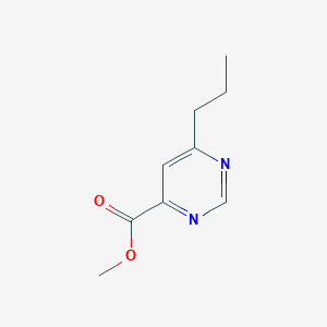 molecular formula C9H12N2O2 B1484343 Methyl 6-propylpyrimidine-4-carboxylate CAS No. 2098142-33-5