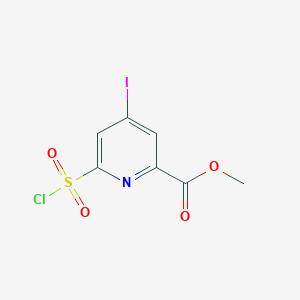 Methyl 6-(chlorosulfonyl)-4-iodopyridine-2-carboxylate