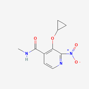 3-Cyclopropoxy-N-methyl-2-nitroisonicotinamide