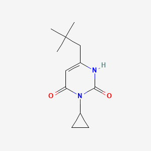 3-Cyclopropyl-6-(2,2-dimethylpropyl)-1,2,3,4-tetrahydropyrimidine-2,4-dione