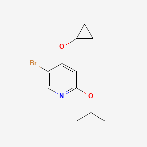 5-Bromo-4-cyclopropoxy-2-isopropoxypyridine